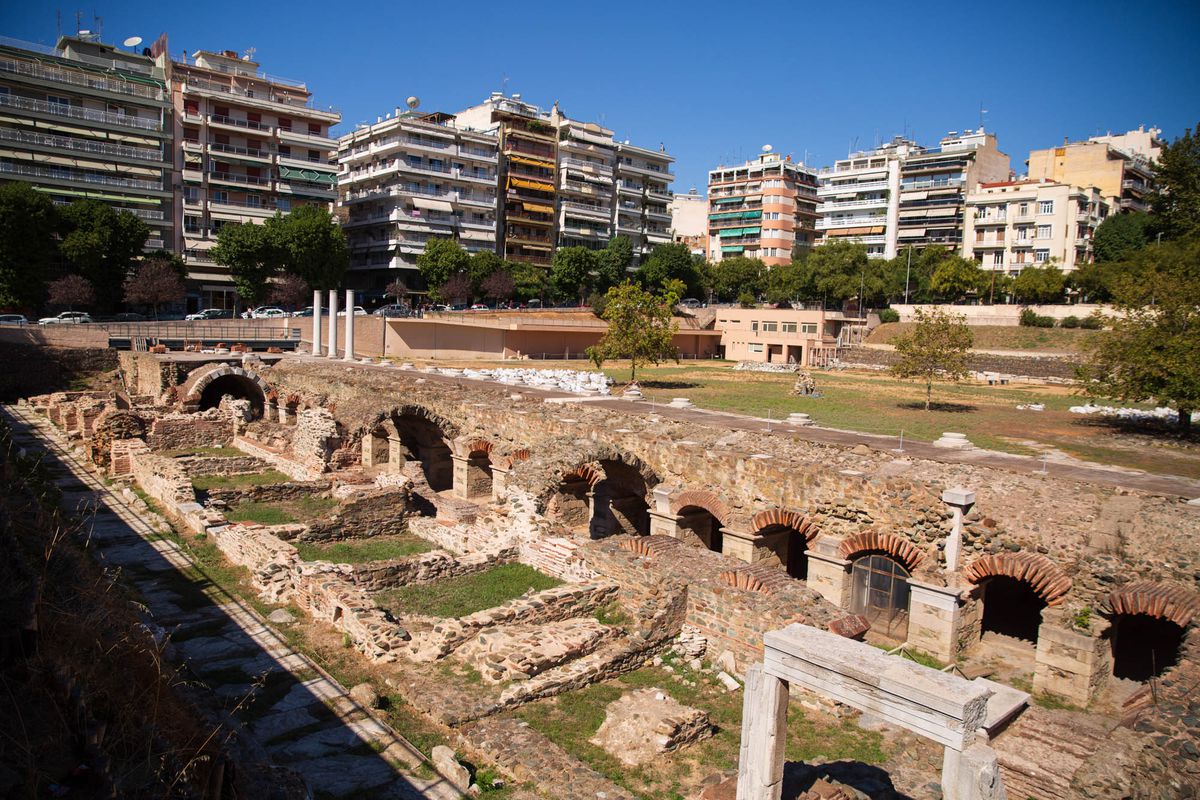 Ruine romane în Salonic