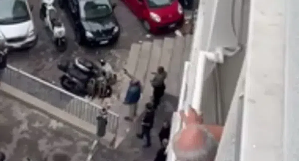 Șocant: suporter cu arma în mână lângă hotelul lui Sporting înainte de duelul din Liga Campionilor » Multiple conflicte pe străzi