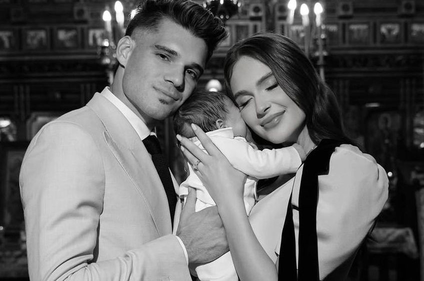 Fiul lui Ianis și al Elenei Hagi a fost botezat/ FOTO: Instagram @Ianis Hagi