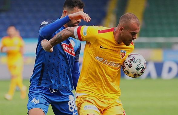 Denis Alibec a venit cu ghinionul la Kayserispor: două meciuri, 0 puncte, 0 goluri! Turcii, la un punct de retrogradare