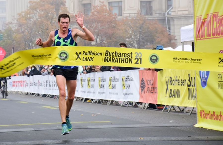 Cristian Luțic (România) - câștigător 10 km masculin Maratonul Bucureștiului 2021 – o altfel de gură de oxygen într-o perioadă sufocantă
