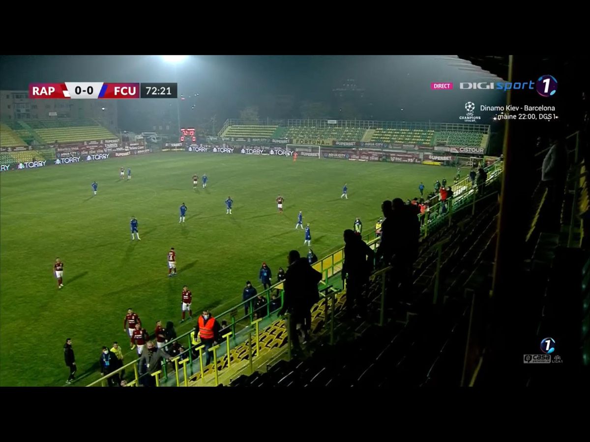FOTO Rapid - FCU Craiova, scandal 01.11.2021