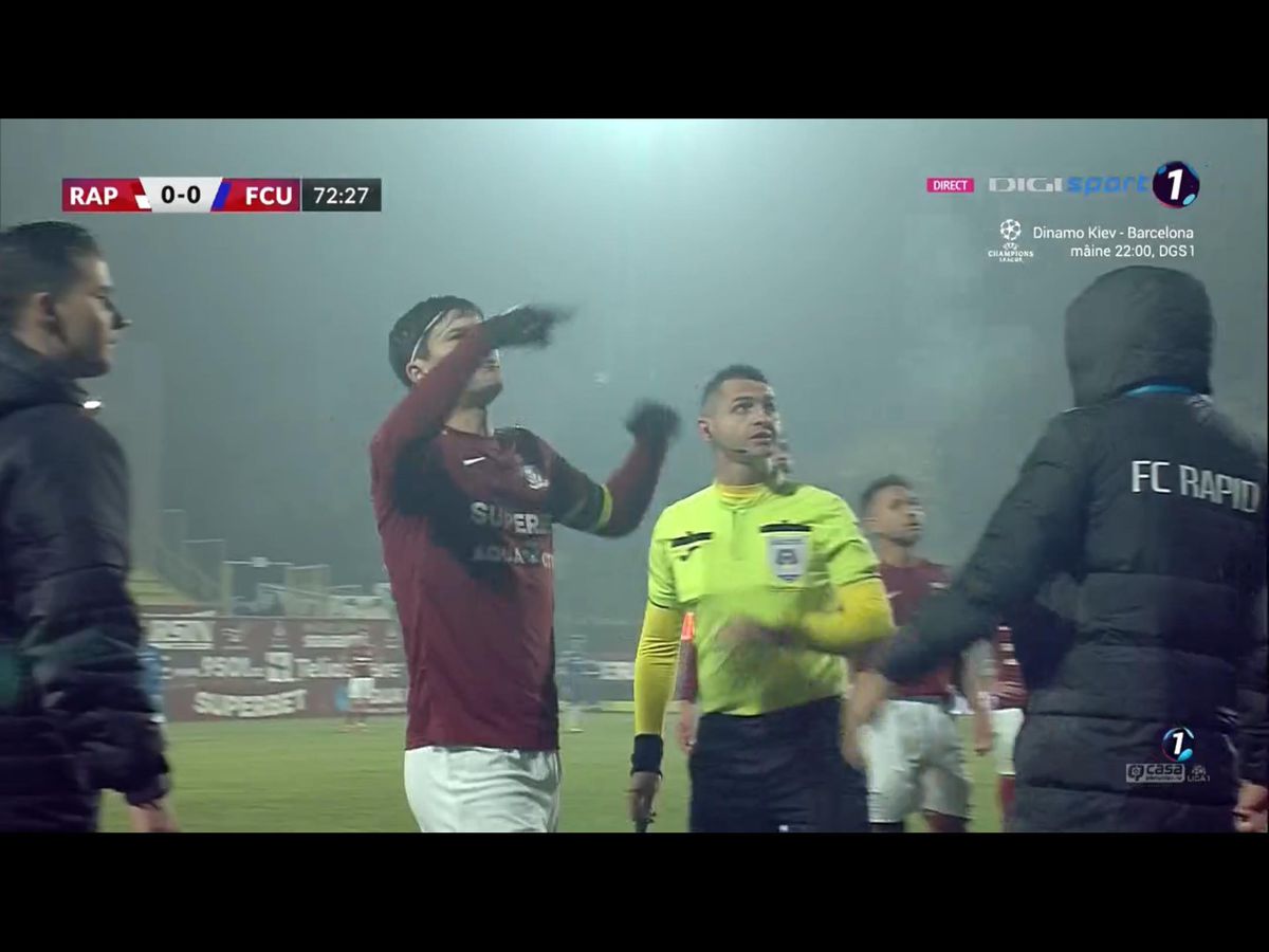 FOTO Rapid - FCU Craiova, scandal 01.11.2021