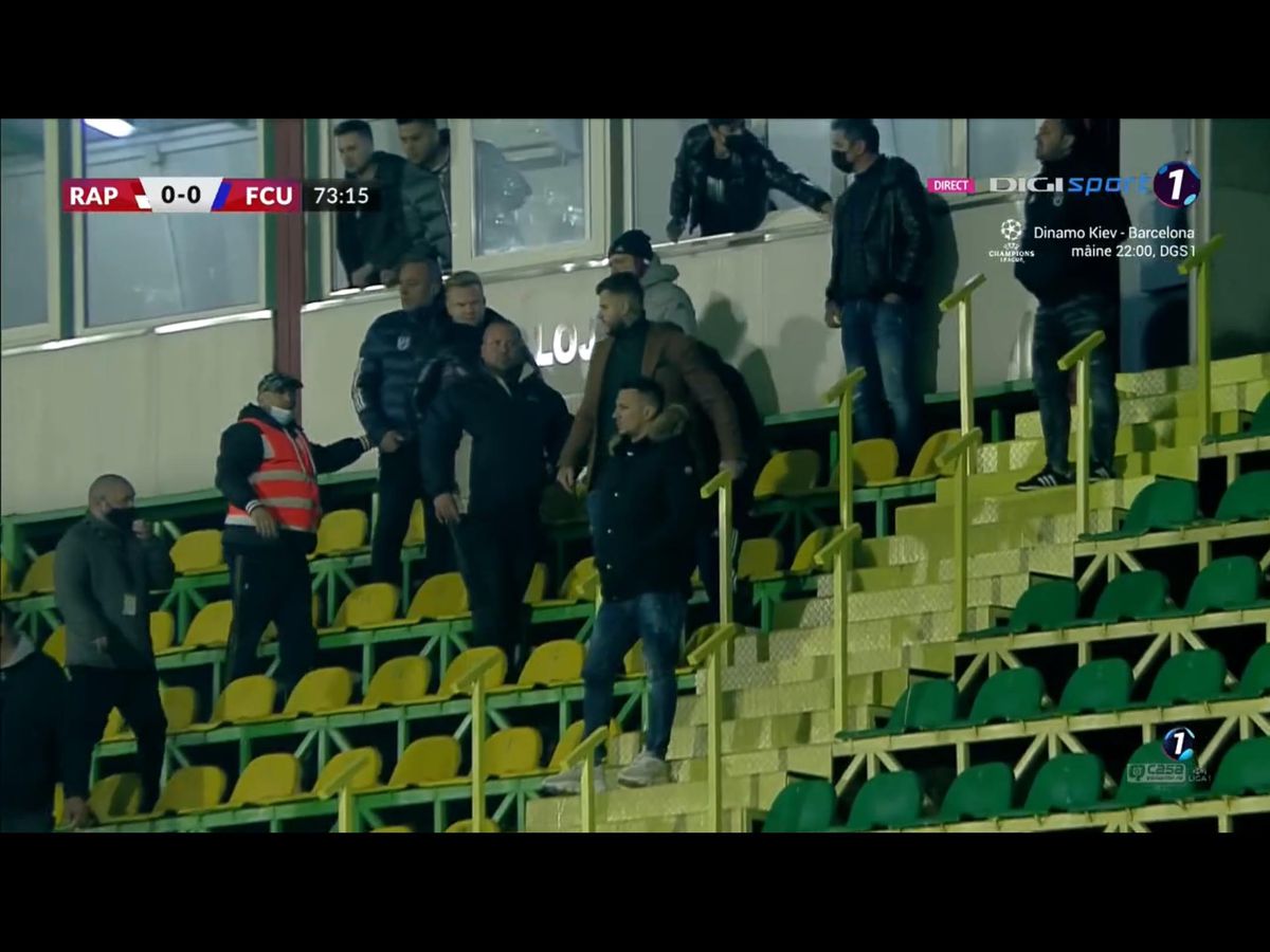FOTO Rapid - FCU Craiova, scandal 01.11.2021