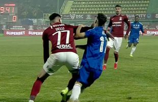 Penalty neacordat în Rapid - FCU Craiova: „Arbitrul n-avea cum să vadă”