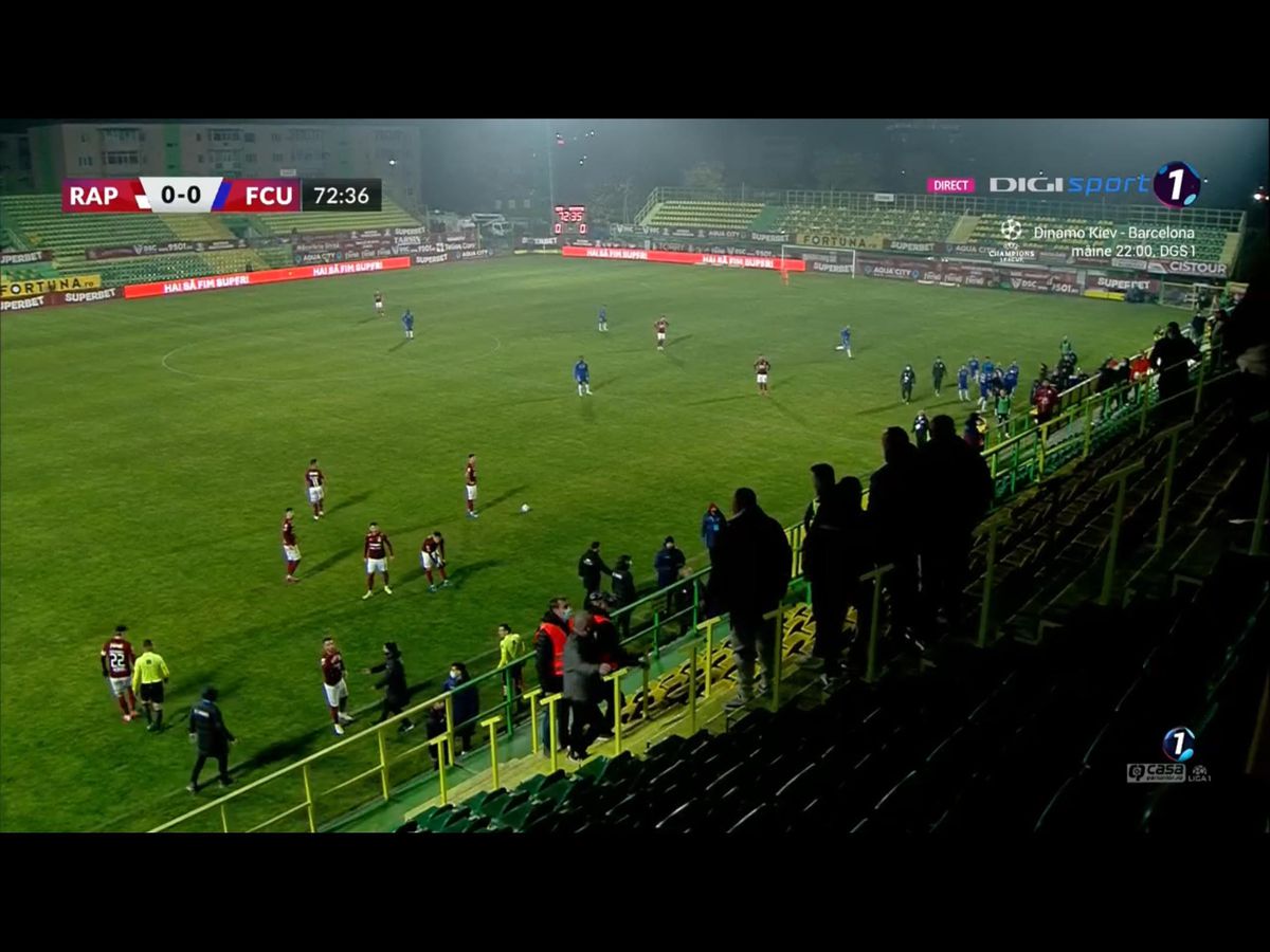 FOTO Rapid - FCU Craiova, scandal 01.11.2021