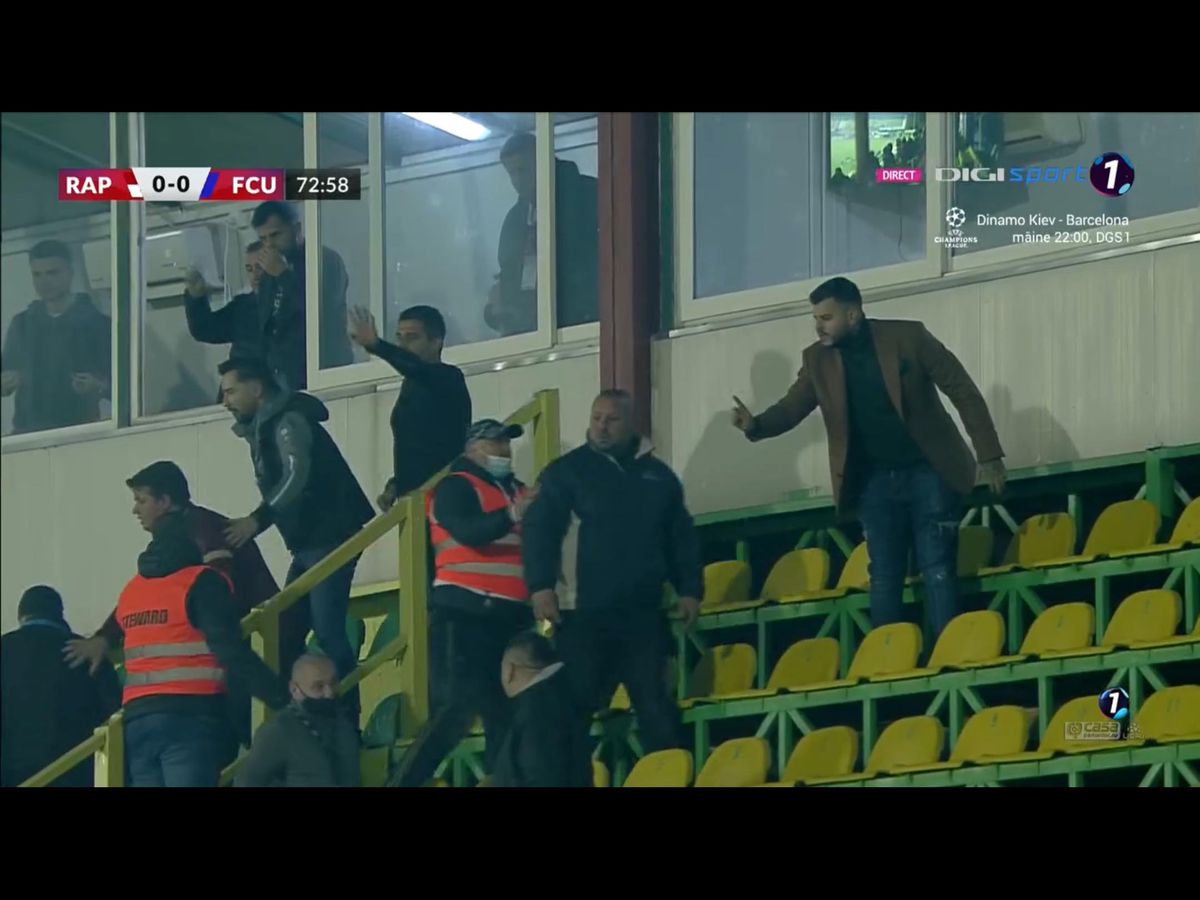 FOTO Rapid - FCU Craiova, scandal 01.11.2021