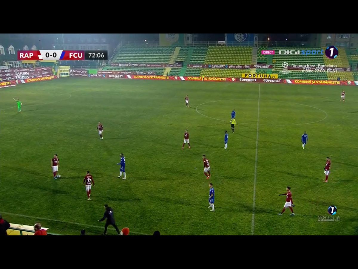 FOTO Rapid - FCU Craiova, scandal 01.11.2021