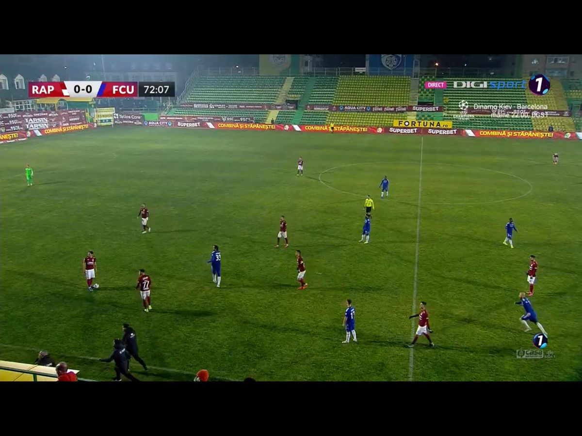 FOTO Rapid - FCU Craiova, scandal 01.11.2021