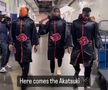 Jermaine Johnson, Will Mcdonald și Bryce Huff, de la New York Jets, îmbrăcați în membri Akatsuki, din anime-ul Naruto