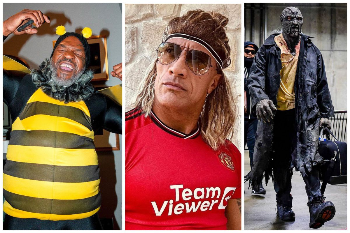 Cele mai spectaculoase „deghizări” de Halloween » The Rock s-a transformat în Beckham, show total în NFL + Mike Tyson „înțeapă” ca o albină