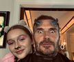 David Beckham alături de fiica lui, Harper Seven