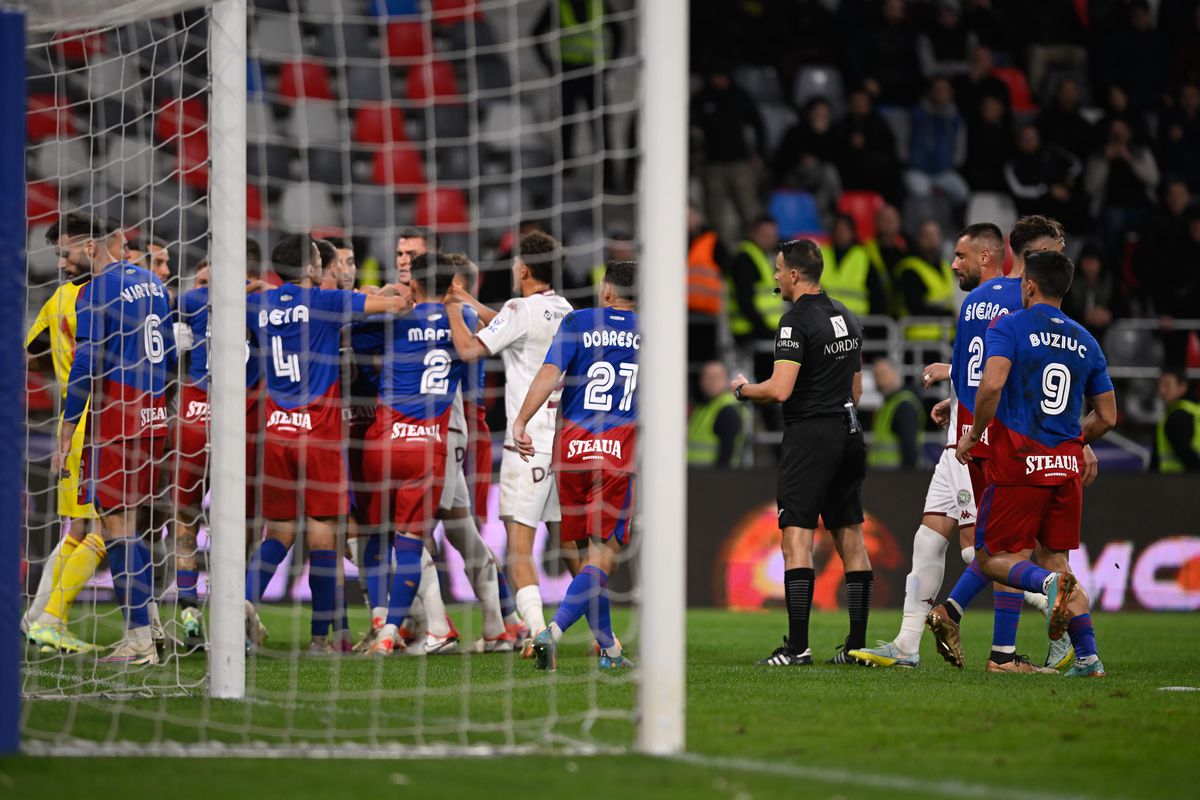 Daniel Vîrtej, conflict în prelungirile meciului Steaua - Rapid