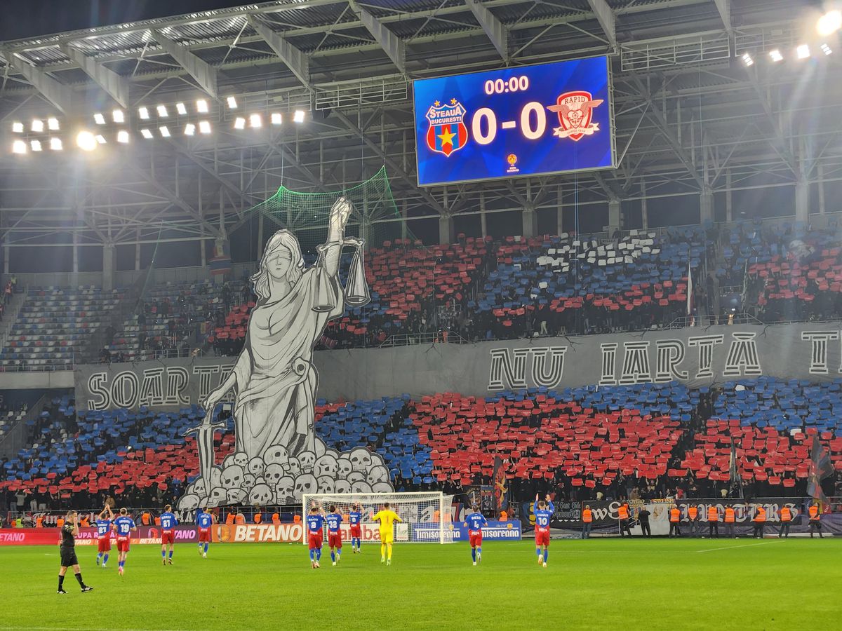 Fotbaliștii Rapidului, huiduiți de galerie după remiza cu Steaua » Imagini surprinzătoare surprinse în Ghencea