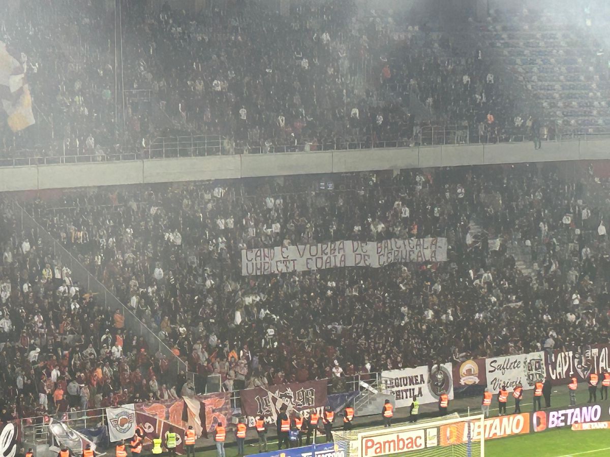 Mesajele afișate în Ghencea la derby-ul CSA Steaua - Rapid