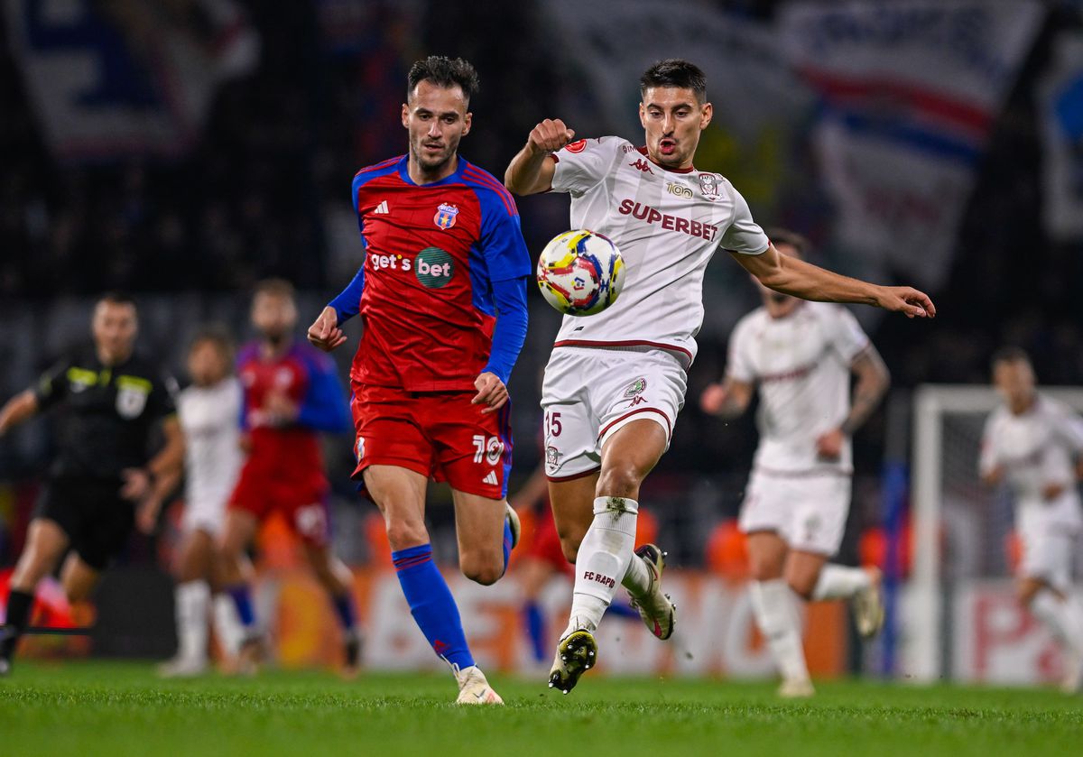 Fotbaliștii Rapidului, huiduiți de galerie după remiza cu Steaua » Imagini surprinzătoare surprinse în Ghencea