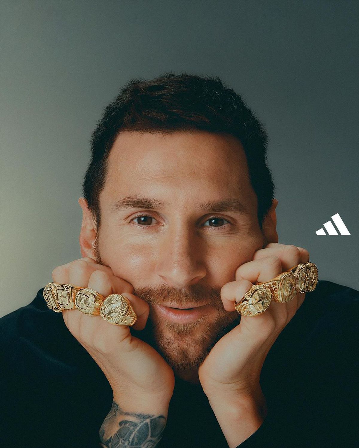 Lionel Messi, cadou special din partea Adidas: 8 inele unice + O ședință foto deosebită