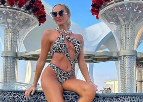 Soția unui component al Generației de Aur face furori în costum de baie » Cum a apărut la o piscină din Dubai