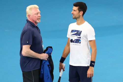 Boris Becker și Novak Djokovic / Foto: Getty Images