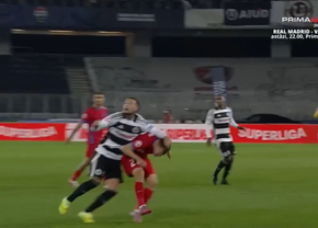 Fază controversată în U Cluj - FCSB » ELIMINAT după două „galbene” în 3 minute