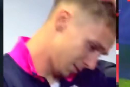 Louis Munteanu, plecând în lacrimi de la interviu