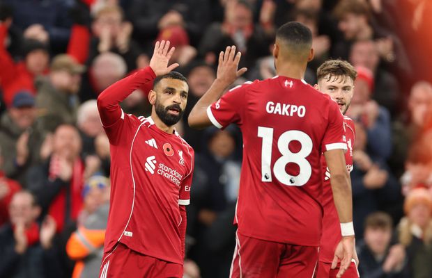 Liverpool câștigă după mai bine de o lună în Premier League! Salah și Gravenberch au adus victoria „cormoranilor” în fața propriilor suporteri