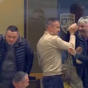 Daniel Pancu, felicitat după golul de 1-0 marcat de CFR Cluj cu Dinamo