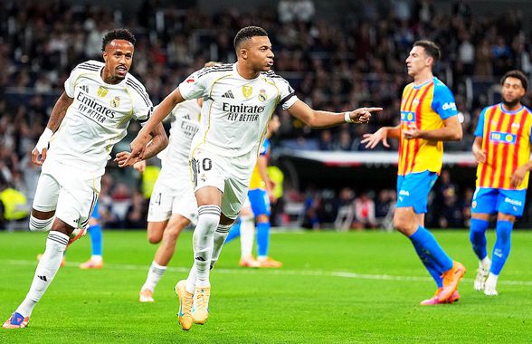 Real Madrid - Valencia 4-0 » Mbappe și două eurogoluri o desprind pe Real Madrid în fruntea La Liga