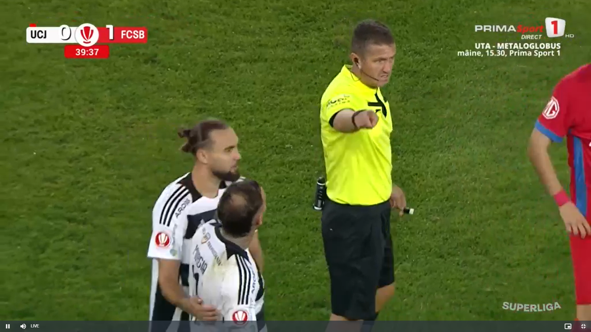 Eliminare Murgia în U Cluj - FCSB