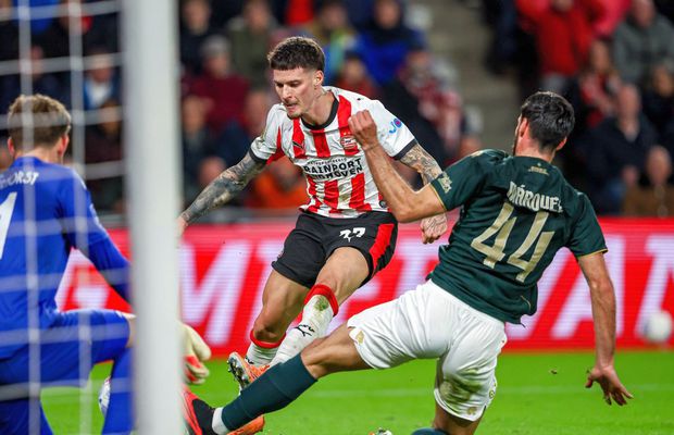 Cum e prezentat Dennis Man în presa din Olanda, după golul și pasa decisivă la PSV