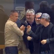 Daniel Pancu, felicitat după golul de 1-0 marcat de CFR Cluj cu Dinamo