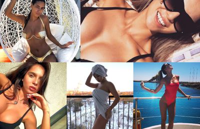 GALERIE FOTO // Apariții HOT în vestiarul lui FCSB! La capitolul iubite de fotbaliști, roș-albaștrii stau cel mai bine din Liga 1