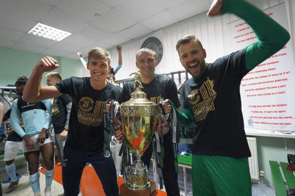 FOTO Dinamo Brest a câștigat campionatul în Belarus, alături de Vasili Hamutovski