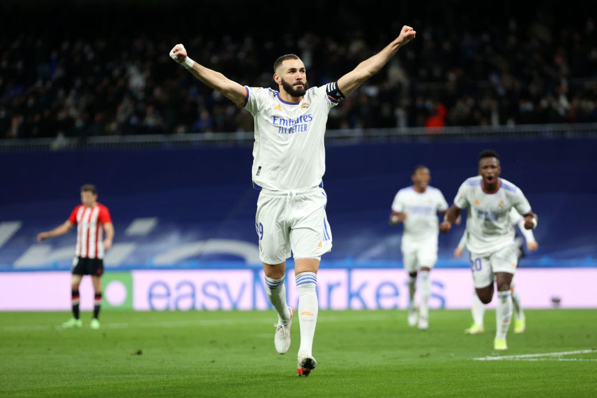 Karim Benzema, din nou decisiv pentru Real Madrid! Trupa lui Ancelotti se desprinde în fruntea clasamentului din La Liga