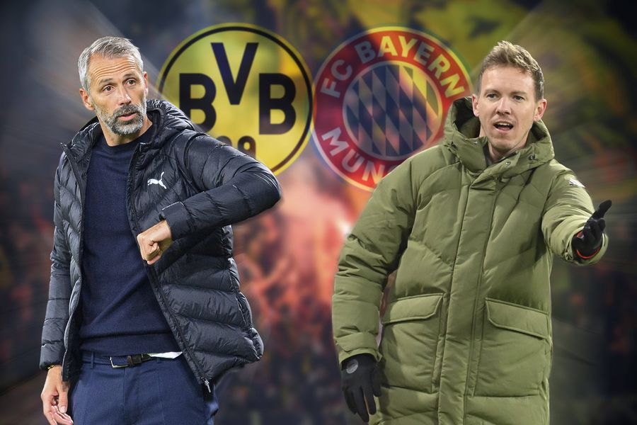 Marco Rose și Julian Nagelsmann, antrenorii implicați în Borussia Dortmund - Bayern Munchen, foto: Imago Borussia Dortmund - Bayern, derby de criză! Scandal după scandal în ambele vestiare + Cum arată cotele
