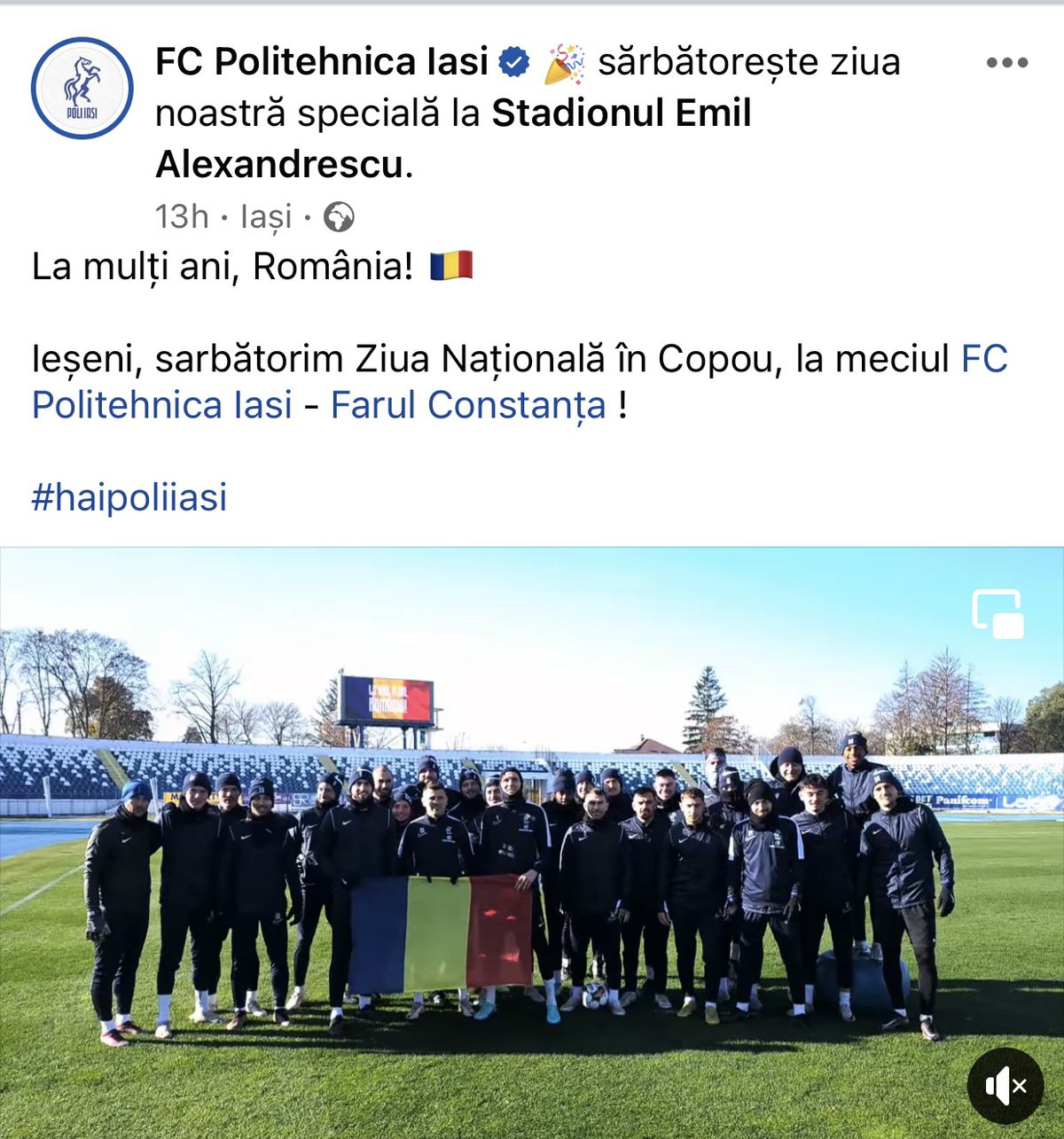 Ignore pentru Ziua Națională a României » Care e singurul club din Liga 1 care n-a transmis niciun mesaj