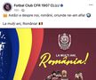 Ignore pentru Ziua Națională a României » Care e singurul club din Liga 1 care n-a transmis niciun mesaj