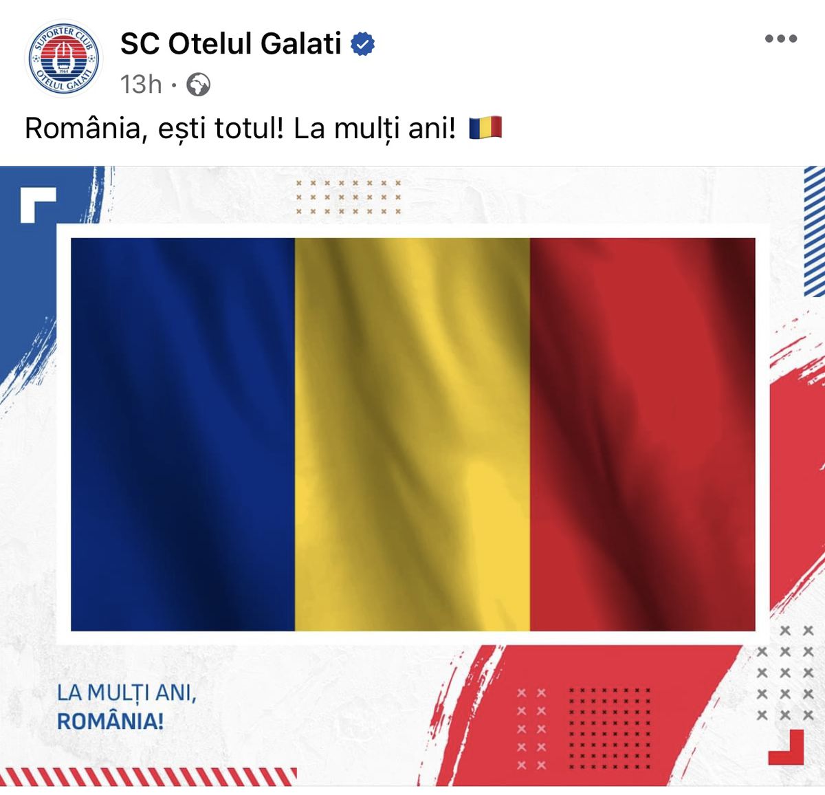 Ignore pentru Ziua Națională a României » Care e singurul club din Liga 1 care n-a transmis niciun mesaj