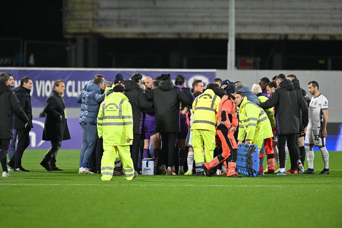 Fiorentina - Inter, abandonat. Edoardo Bove s-a prăbușit pe teren » Atenție, imagini cu puternic impact emoțional!