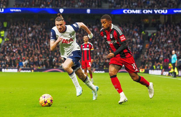 Drăgușin, integralist în Tottenham - Fulham. Cum s-a descurcat românul + Radu a fost aproape de gol