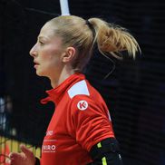 Elena Șerban / Imagini de la încălzire, România - Danemarca // Foto: Ionuț Iordache