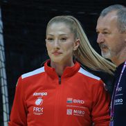 Elena Șerban / Imagini de la încălzire, România - Danemarca // Foto: Ionuț Iordache