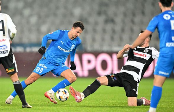 U Cluj - Universitatea Craiova: și-au pus piedică reciproc! Ratări imense în ultimul meci al etapei 18 din Superliga