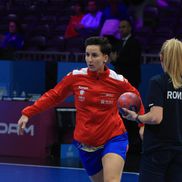 Imagini de la încălzire, România - Danemarca // Foto: Ionuț Iordache