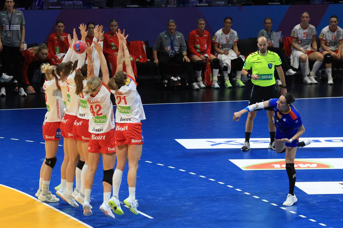 România - Danemarca la CM Handbal 2025