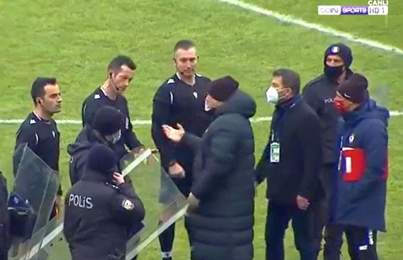Erzurum - Gaziantep 1-1. Final de infarct! Șumudică ratează locul 1, după un penalty controversat, în prelungiri! Le-a cerut socoteală arbitrilor pe teren