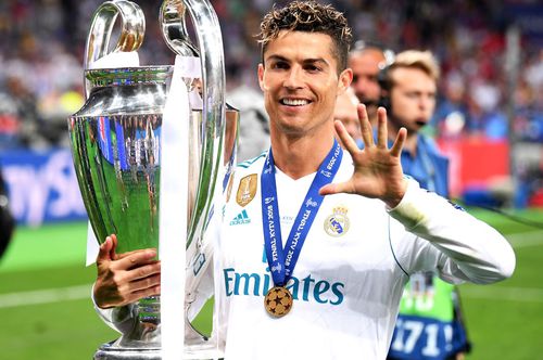Cristiano Ronaldo a cucerit de cinci ori Liga Campionilor: o dată cu Manchester United și de patru ori în tricoul Realului / Sursă foto: Guliver/Getty Images