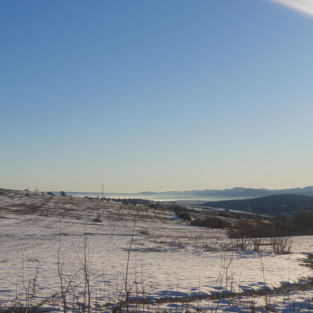 Zăpadă în Bulgaria, senin în Turcia