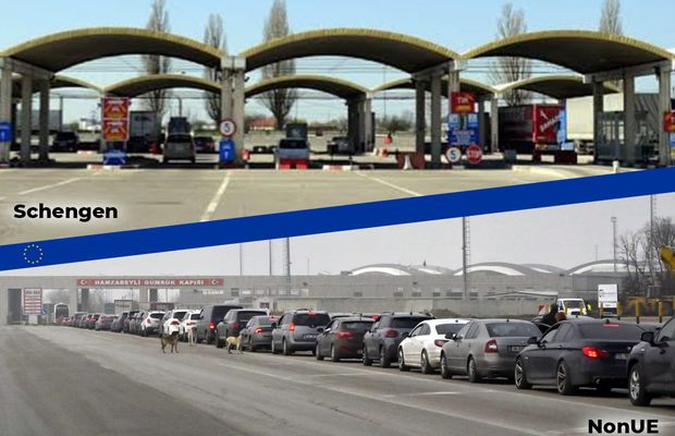 Schengen vs Non-UE » Românii au spus „adio” cozilor în trafic la vama cu bulgarii, dar se reîntâlnesc cu corvoada când dau de Turcia