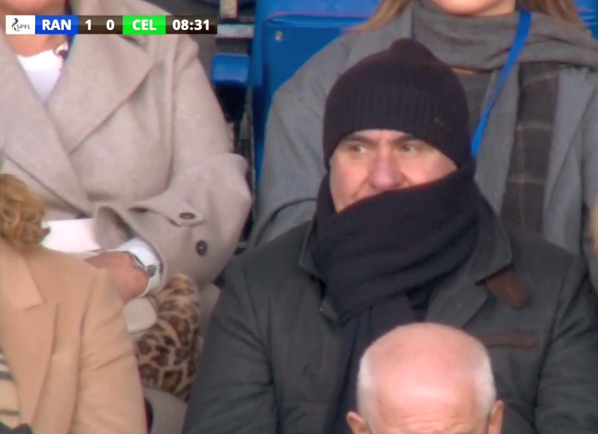 Toate camerele pe „Rege” » Gică Hagi, pe Ibrox pentru a-și urmări fiul în derby